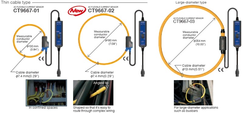 Hioki CT9667-02 AC Flexible Clamp Sensor | TEquipment