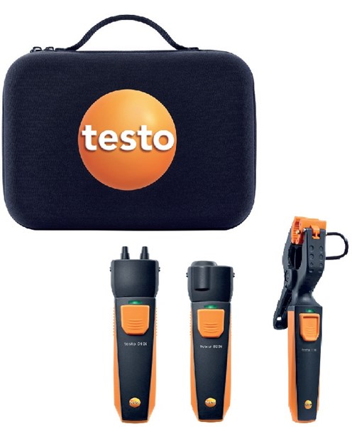 Testo 0563 0004 Smart and Wireless Hydronic Heating Probe Kit With Case 
